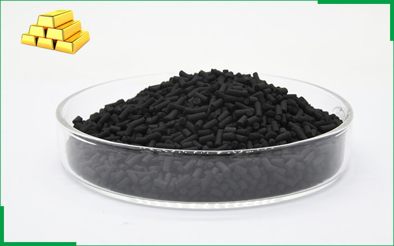 Gold pellet activated carbon