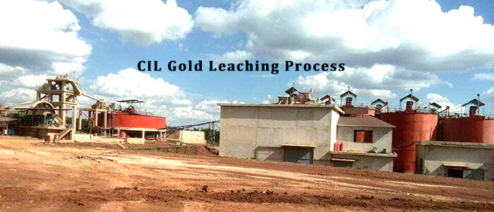 CIL gold leaching process