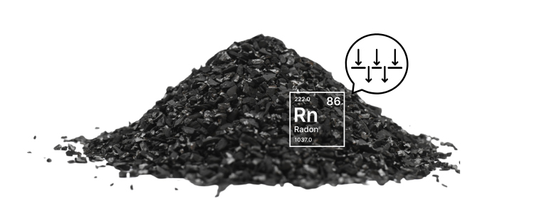activated carbon for radon adsorption