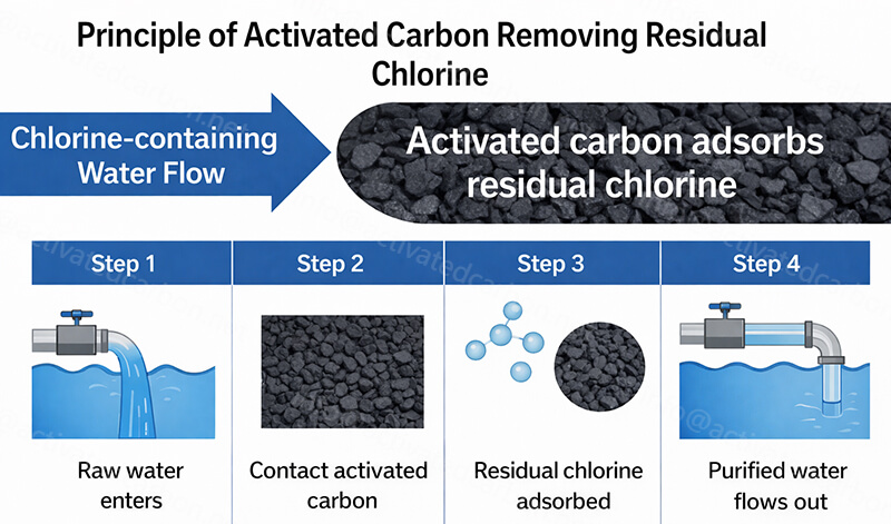 activated carbon for residual chlorine removal